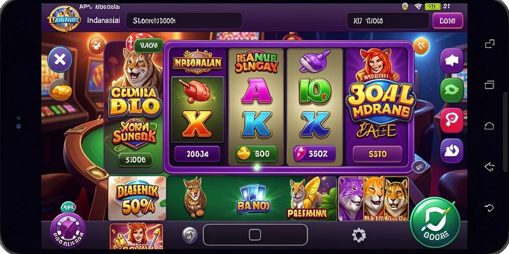 Tampilan awal game yang menarik dan mudah dinavigasi.