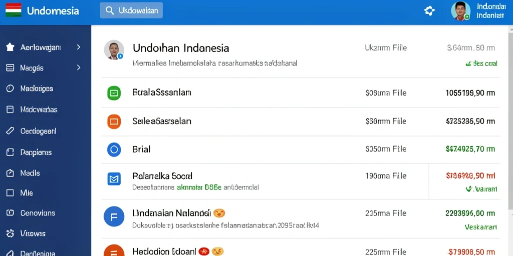 Tampilan antarmuka yang user-friendly dan modern.