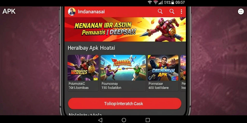 Tampilan antarmuka utama yang menarik dan informatif.
