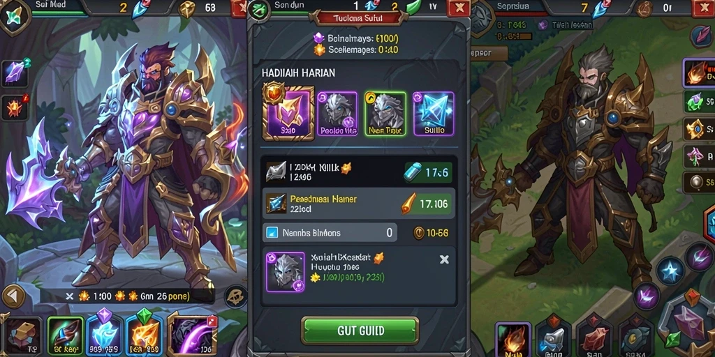 Screenshot menampilkan karakter utama di hutan lebat.