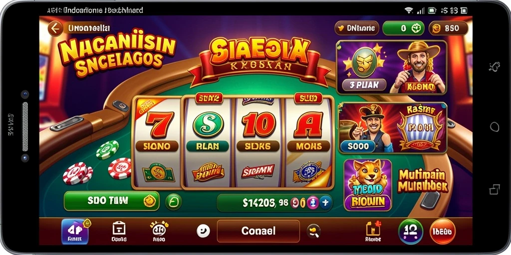 Screenshot menunjukkan aksi mendebarkan dalam TITAN777.