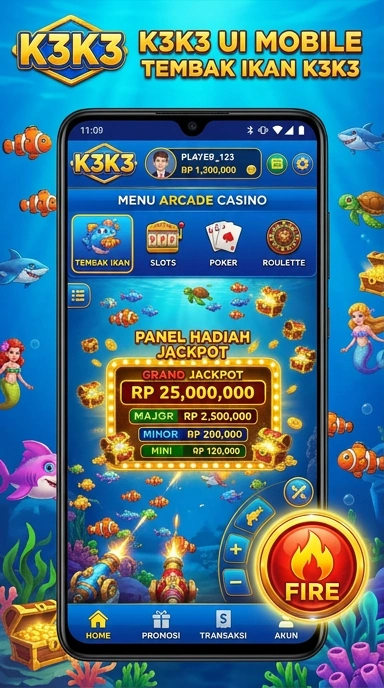 Cuplikan layar menu unduhan k3k3 untuk perangkat Android